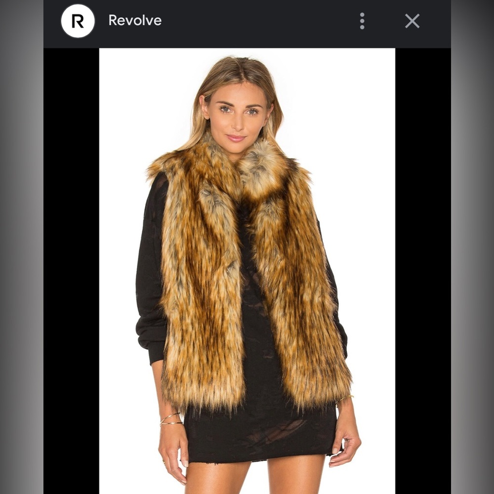 BB Dakota Colton Faux Fur Vest from Revolve
